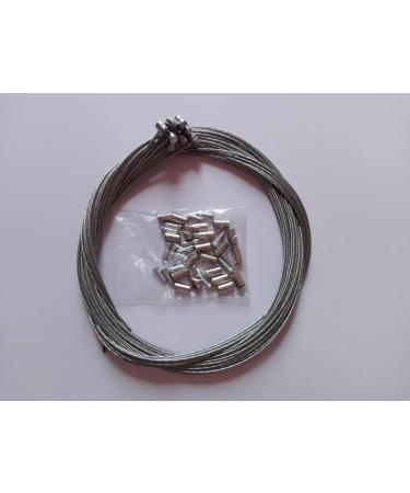 BlueSunshine 10 Pcs 1.8m Bike Shifter/Brake Cable Set with Alloy Cap End Tips - 10 Pack - Buy Online on GoSupps.com