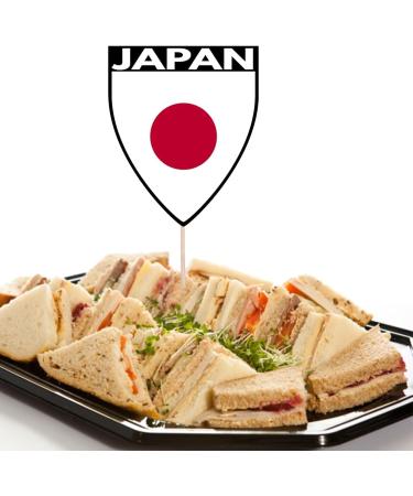 Japan Flag Rugby Ball Food & Cupcake Picks Toppers Party Decorations (14 Pack) - Buy Online on GoSupps.com