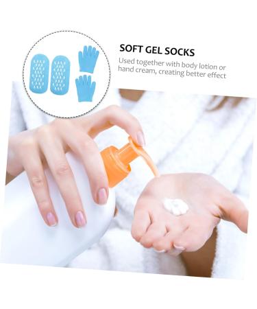 HAKIDZEL Cotton Spa With E Mineral Oil Moisturizing Gel Socks For Fresh Skin - Buy Online on GoSupps.com