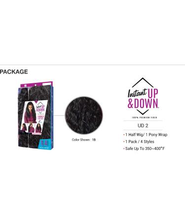 Sensationnel Updown Halfwig Pony - Instant Weave Up & Down 4 Style in 1 Drawstring Pony - UD 2 (1B) - Buy Online on GoSupps.com