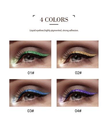 Kilshye Glitter Eyeliner Pen - Shimmer Liquid High Pigment Eye Liner in B-Blue 4 | Longlasting Makeup for Women and Girls - Buy Online on GoSupps.com