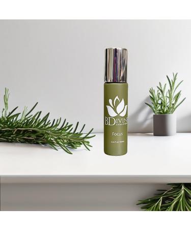 Focus Essential Oil Roll-On | Therapeutic Aromatic Blend for Concentration & Clarity (10ml) - International Shipping Available - Buy Online on GoSupps.com
