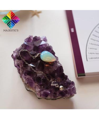 Esoteric Moonstone Pendulum - Water Drop Shape | Divinatory Radiesthesia Tool for Intuition & Insights (14g) - International Shipping Available - Buy Online on GoSupps.com