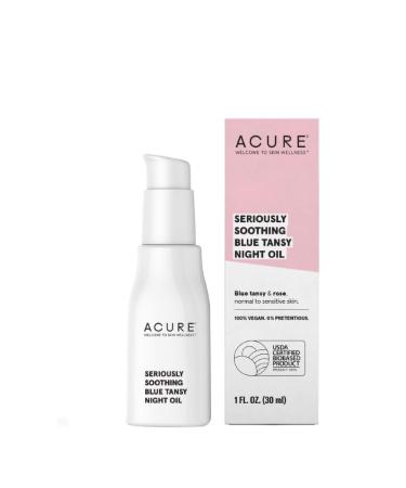 Acure Seriously Soothing Blue Tansy Night Oil 1 fl oz (30 ml) - Buy Online on GoSupps.com