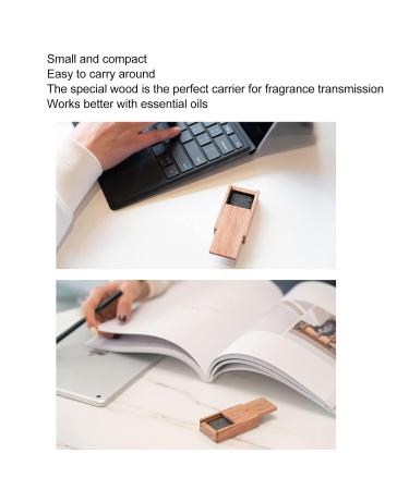 Portable Wooden Essential Oil Diffuser | Mini Car Aromatherapy | Noiseless & Minimalist Design - Buy Online on GoSupps.com