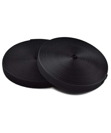 1 Inch Wide 33 Ft Long Sew on Hook and Loop Strips Fastening Nylon Fabric Tape Non-Adhesive Back Nylon Strips Fabric Fastener Industrial Strength Interlocking Tape Black 1X33FT - Buy Online on GoSupps.com