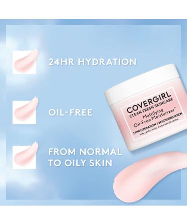 COVERGIRL Clean Fresh Skincare Mattifying Oil-Free Moisturizer 2.0 Oz - Hydrating Face Moisturizer - Buy Online on GoSupps.com