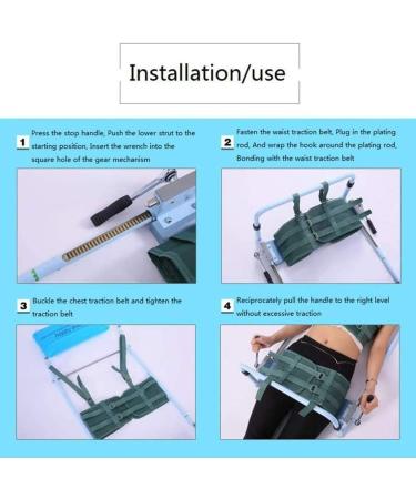 Portable Cervical & Lumbar Spine Traction Bed Effective Home Relief for Herniated Discs & Lumbago Pain - Buy Online on GoSupps.com