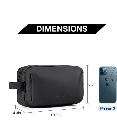 Bagsmart Toiletry Bag for Men Men's Wash Bag Water-Resistant Travel Toiletry Bag for Toiletries Accessories Black 1-black Basic - Buy Online on GoSupps.com