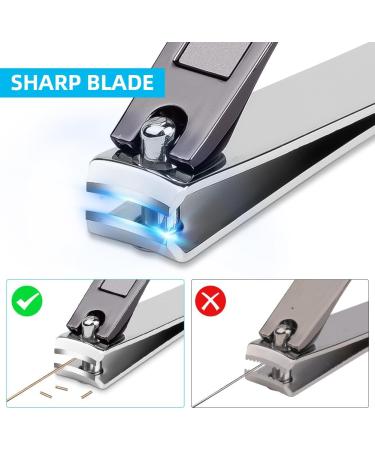 Lophe 3PC Manicure Set - Professional Stainless Steel Nail Clippers & Scissors Kit for Home & Travel | Nail Care for Women Men & Seniors - Buy Online on GoSupps.com