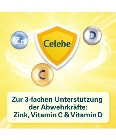 Cetebe Defense Plus - Triple Support Supplement with Vitamin C D & Zinc - 30 Capsules for Immune Health - Fast International Shipping - Buy Online on GoSupps.com