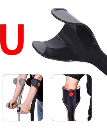 LINYUES Forearm Crutches Folding Crutches for Travel Ergonomic Adjustable Lightweight Walking Crutches for The Adults/Young/Elder (Silver) Black - Buy Online on GoSupps.com
