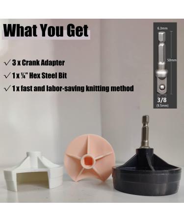 Knitting Machine Drill Attachment for Sentro - Quick Knit Power Adapter - Compatible with Sentro and Jamit Loom Machines - Buy Online on GoSupps.com