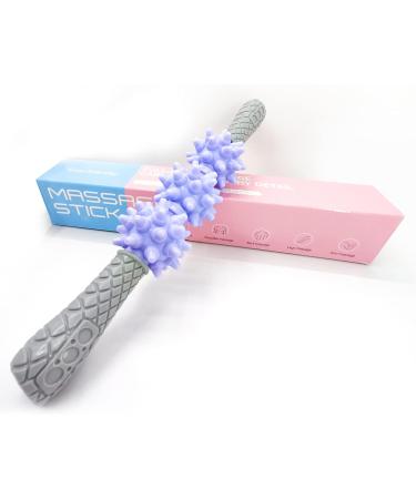 Hedgehog Ball Muscle Massage Roller with Handle - Anti-Cellulite & Relaxation Tool for Back Arms Legs Calves & Thighs | International Shipping Available - Buy Online on GoSupps.com