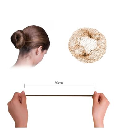 Gold Hair Network Bun - 30PC Invisible Hair Grids for Film Dance Flight Attendants & More - Buy Online on GoSupps.com