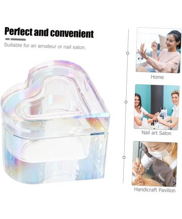 Ipetboom Nail Art Liquid Holder Bowl Diamond Dappen Dish Dappen Dish for Acrylic Nails Acrylic Monomer Dish Monomer Dish Holder Nail Dish Bowl with Lids Rack Crystal Glass Liquid - Buy Online on GoSupps.com