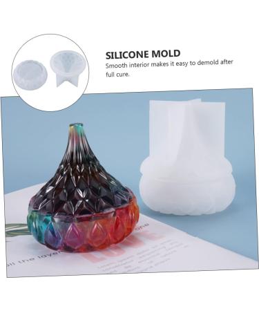 STOBOK 2pcs Box Storage Box Mold Silicone Molds Diy Silicone Mold Epoxy Diy Supplies Water Drop Storage Jar - Buy Online on GoSupps.com