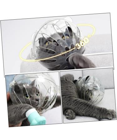 Buy MipCase Cat Snout Hood - Space Helmet for Pets | Mustache Mouth Protection | Transparent 13.5x11cm - Buy Online on GoSupps.com