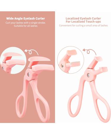 Buy 2 Style Eyelash Curler - Quick 5-Second Curling with Extra Silicone Pads - Perfect Long-Lasting Curls in Pink - International Shipping Available - Buy Online on GoSupps.com
