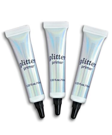 ZOOMINE Glitter Eyeshadow Primer Long Lasting & Smudgeproof Eye Makeup Base Gel Matte Eyeshadow Base For Oily Lids 3 Pack