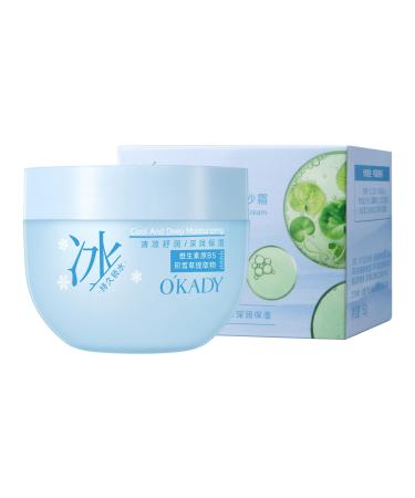 GINILOO Centella Sorbet Cream with Vitamin B5 Niacinamide VE for Hydrating Soothing Face Moisturizer Sun Care Non Greasy Lightweight