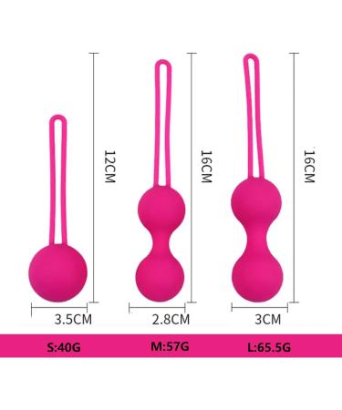 3suoyinqiupin Pelvic Floor Training Balls - Pink - Firm & Strengthen Bladder Control - Buy Online on GoSupps.com