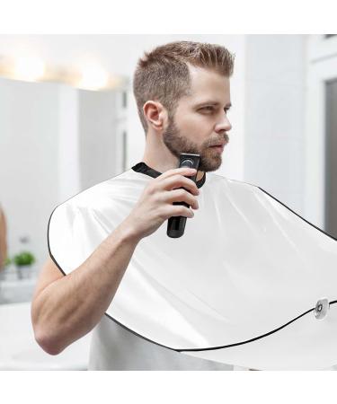 Catime Beard Shave Apron Set - Waterproof Black & White Cloak for Men | Ideal Razor Gifts - Buy Online on GoSupps.com