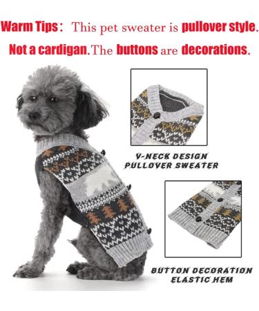 Shop ABRRO Christmas Dog Sweater | Warm & Cozy Pet Sweaters for Small & Medium Dogs | XXL Polar Bear Design - Buy Online on GoSupps.com