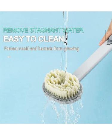 BTSEURY Long Handle Liquid Bath Brush - Detachable Exfoliating Body Scrubber and Soap Dispenser (Yellow) - Buy Online on GoSupps.com