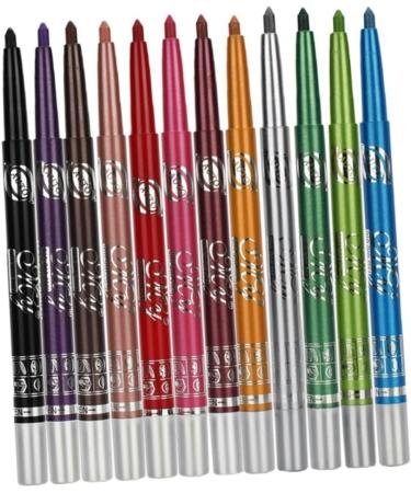 KALLORY 24 Pcs Colorful Eyeliner Ladies Suits Waterproof Eye Shadow Pen Metal Make up Kit Miss 1 count (Pack of 1) As Shownx2pcs - Buy Online on GoSupps.com