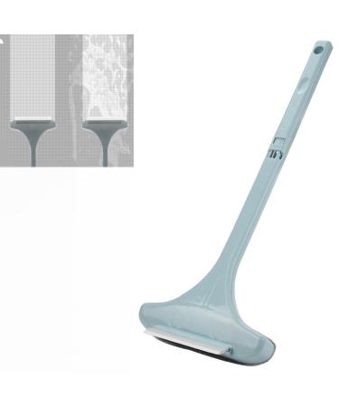 2 in 1 Mesh Cleaner Brush 2 in 1 mesh cleaning brush with Handle 2024 New Window Screen Cleaner Window Screen Cleaner Brush Double Sided Wet & Dry Dual Purpose (Blue)