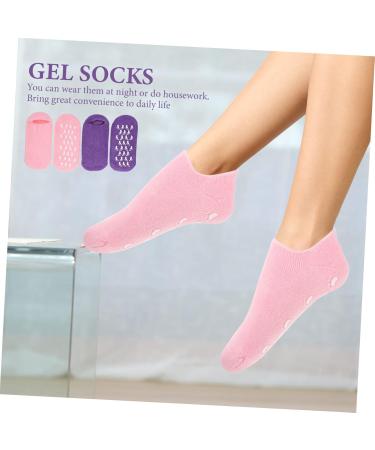 MAGICLULU 2 Pairs Gel Socks Cotton Yarn Miss Women's Socks Moisturizing 22x10x1cm - Buy Online on GoSupps.com