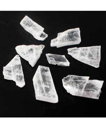 Natural Crystal Rough 30g/50g Natural White Raw Selenite Transparent Gypsum Quartz Points Irregular ShapeStones (Color : 50g 5-8pcs) (Color : 100g 7-10pcs) - Buy Online on GoSupps.com