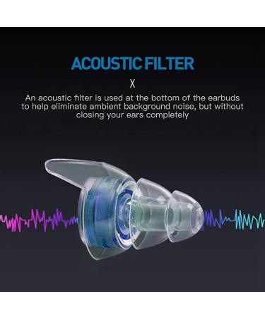 LAMELLIS 4 Pairs High Fidelity Concert Ear Plugs with Fitler Hearing Protection for DJs Nightclub Concert Motorcycles - Buy Online on GoSupps.com