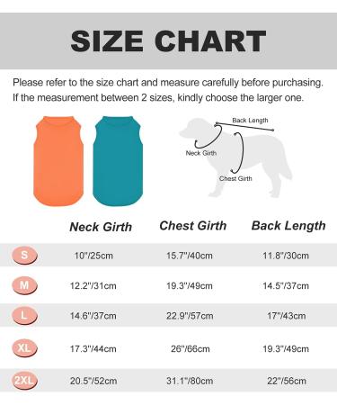 Kickred 2 Pack Dog Cooling Shirts Ice Pet Vest Dog Clothes for Instant Cooling Ultra Lightweight Breathable Sleeveless T-Shirts for Large Dogs Boy Girl 2XL XXL Peacock Blue+Orangered - Buy Online on GoSupps.com