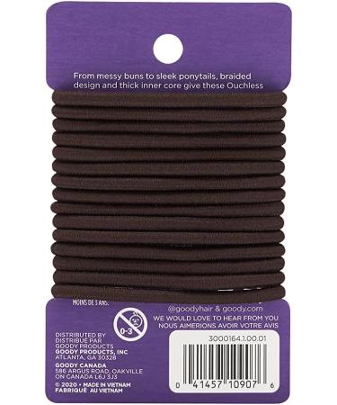 Goody Ouchless Elastic Hair Bands Brown Non Metal 15 Elastics by Goody - Buy Online on GoSupps.com