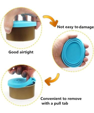 4 Pack Universal Silicone Pet Food Can Covers - Fits 1 to 3 Standard Size Cans - Cat and Dog Can Lids Set - Buy Online on GoSupps.com
