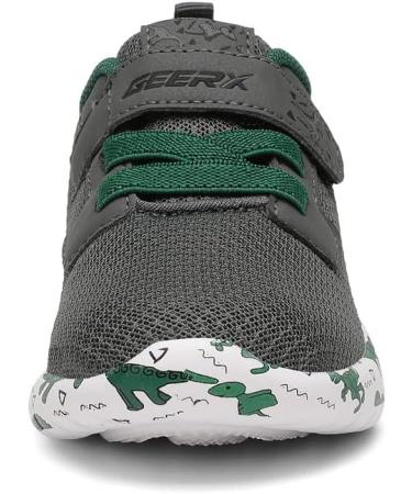 GEERX DIMO Dinosaur Toddler Boys Shoes - Non Slip Lightweight Athletic Sneakers 9T Dark Grey Green - Buy Online on GoSupps.com