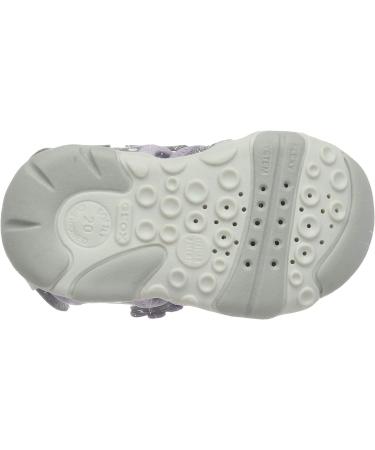 Geox Baby Agasim Girl B Walking Shoes | Silver Lilac | Size 4.5 UK Child - Buy Online on GoSupps.com