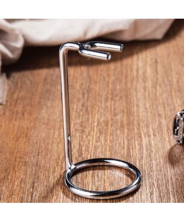 NSNT Exquisit Men's Shaving Set - Chrome Silver Razor Holder & Beard Cleaning Cartridge - Premium Metal Art Shaving Stand 5x9cm - Buy Online on GoSupps.com