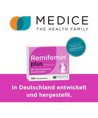 Remifemin Plus St. John's Wort 2x100 Tablets - Hormone-Free Natural Relief for Menopause - Stronger Mental Clarity - 200 Vegetable Pills - Buy Online on GoSupps.com