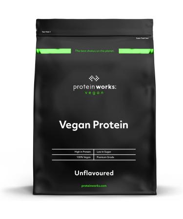 Protein Works Vegan Protein Powder Plant Based Protein Shake Vegan Blend Gluten Free 33 Servings - Unflavoured - 36 Oz