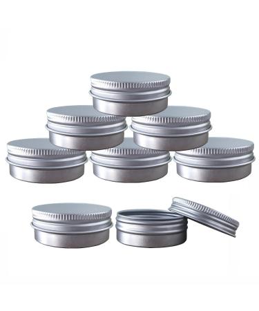 24 Pack 1 Oz Screw Top Aluminum Tin Cans - Storage Jars for Lip Balm, Cosmetic, Candles - Metal Containers with Screw Cap for Salve, Makeup, Tea - Buy Online on GoSupps.com