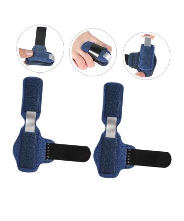 Cabilock 3pcs Thumb Splint Toe Finger Support Brace Set - Blue Toe Strap Mallet Toe Sprain Support for Fixing and Retaining Finger Position - Buy Online on GoSupps.com