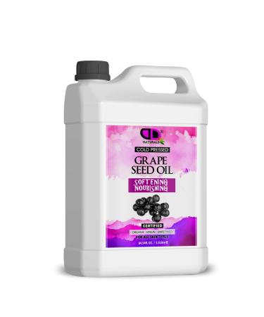 Natural Grape Seed Oil Moisturizer & Conditioner - Ideal for Hair, Skin, Massage, Face, Beard & A Carrier Oil for Massage & Aromatherapy