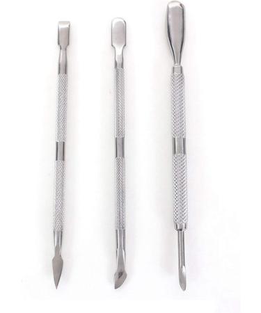 LAMELLIS 2x Oblique Mouth Design Finger Nail Clippers Cutter & 3Pcs Nail Art Stainless Steel Cuticle Spoon Remover Pusher - Buy Online on GoSupps.com