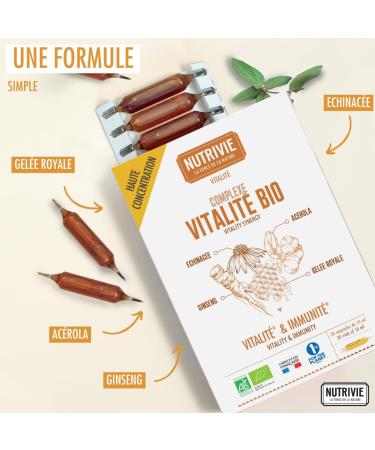 NUTRIVIE Organic Vitality Complex Bulbs Made in France - Buy Online on GoSupps.com