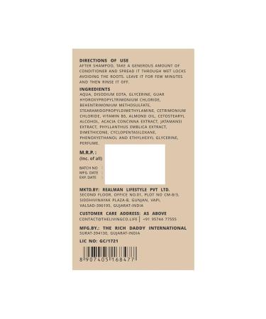 THE LIVING CO Strengthening Shampoo & Conditioner Combo - 600ml with Shikakai & Amla for Hair Fall Control - Best International Shipping - Buy Online on GoSupps.com