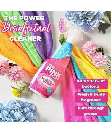 The Pink Stuff The Power Disinfectant Cleaner Multi Purpose Cleaning Spray 2Pk x 750ml + The Pink Stuff The Miracle Toilet Cleaner Gel 2Pk x 750ml + Our Gift for You: Organza Bag Size: 9x7x0.1cm - Buy Online on GoSupps.com