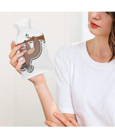 Funny Sloth Hot Water Bottle - Plush Cover Hand Warmer for Adults & Kids | 26.5x15.3cm - Perfect Gift! - Buy Online on GoSupps.com